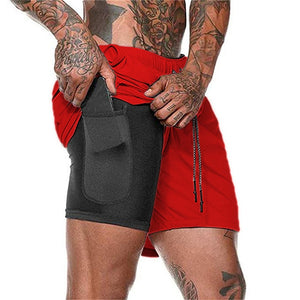 Summer Running Shorts Men 2 in 1