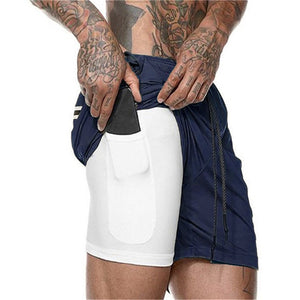 Summer Running Shorts Men 2 in 1