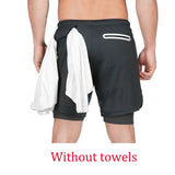 Summer Running Shorts Men 2 in 1