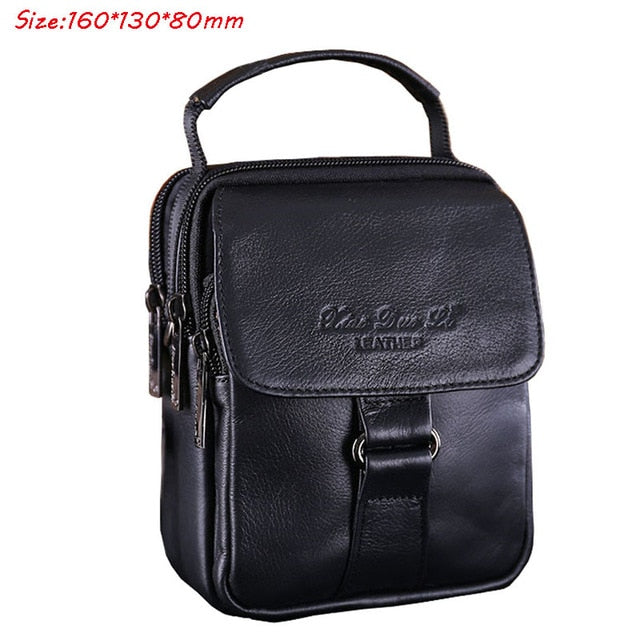 2019 Men Leather Messenger Shoulder Cross Body