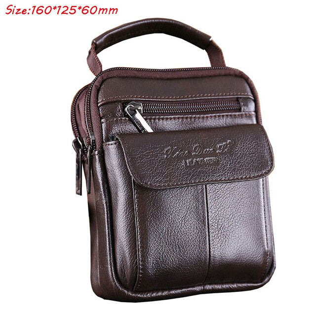 2019 Men Leather Messenger Shoulder Cross Body