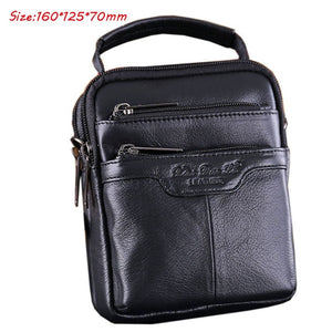 2019 Men Leather Messenger Shoulder Cross Body