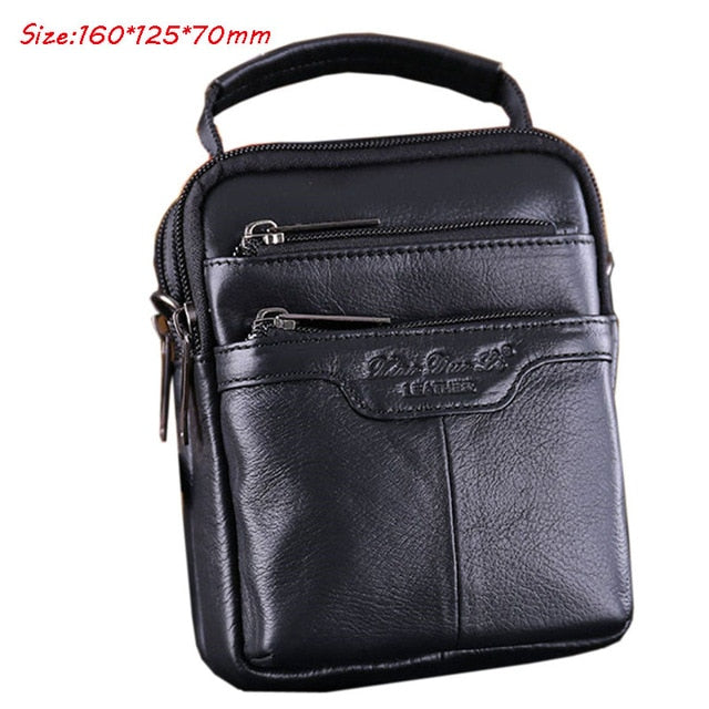 2019 Men Leather Messenger Shoulder Cross Body