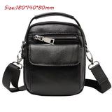 2019 Men Leather Messenger Shoulder Cross Body