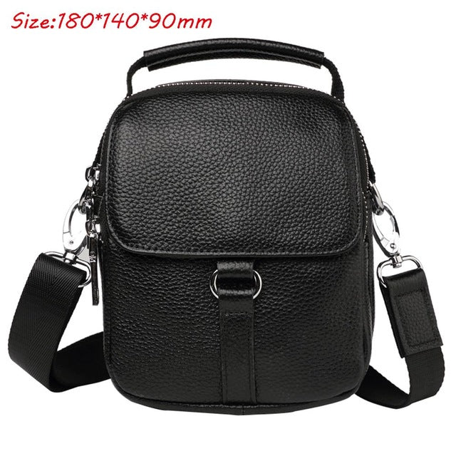 2019 Men Leather Messenger Shoulder Cross Body