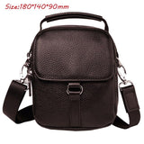 2019 Men Leather Messenger Shoulder Cross Body